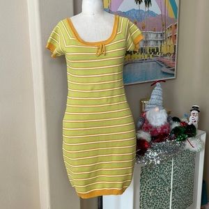 Sugar Thrillz Blast From the Past Sweater Dress NWT